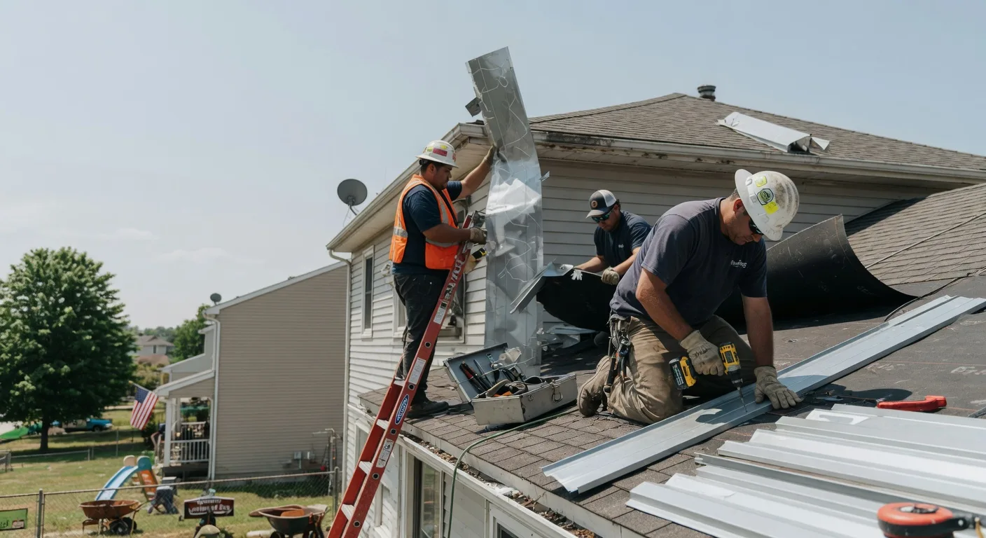 Storm Damage Metal Roof Repair in Willisburg, KY